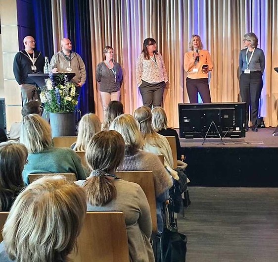 Arbetsgruppen
från Umeå Universitet presenterades 
inför kommande VFU-konferens 2023.
Foto: Viktoria Alvinger